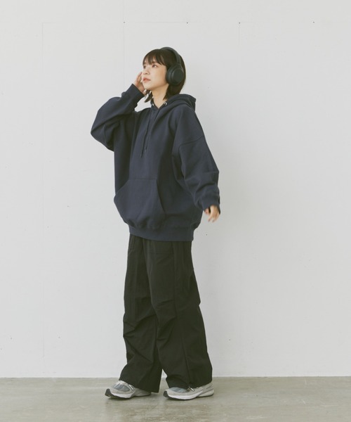 flaner（フラネ）の「Loose pocket hoodie/ルーズポケットフード