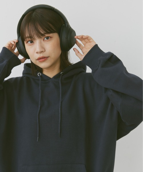 flaner(フラネ)の「Loose pocket hoodie/ルーズポケットフードパーカー(パーカー・レディース・ネイビー/ブラック/グレー・MEDIUM/LARGE)」の7枚目の写真