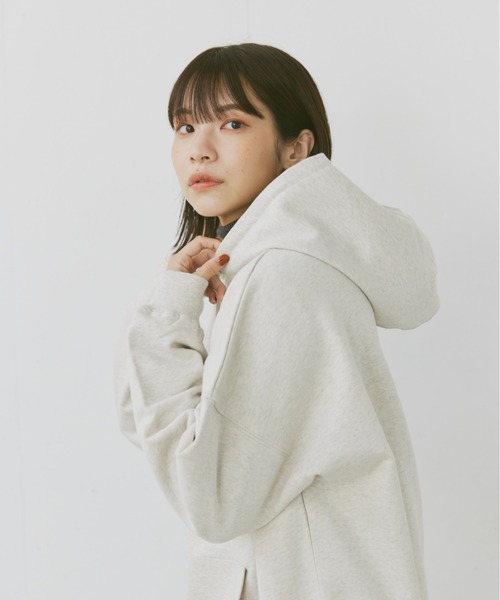 flaner(フラネ)の「Loose pocket hoodie/ルーズポケットフードパーカー(パーカー・レディース・ネイビー/ブラック/グレー・MEDIUM/LARGE)」の17枚目の写真