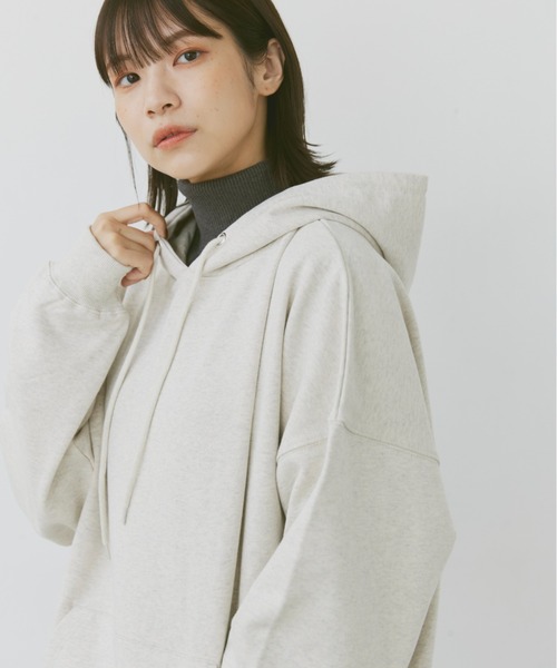 flaner(フラネ)の「Loose pocket hoodie/ルーズポケットフードパーカー(パーカー・レディース・ネイビー/ブラック/グレー・MEDIUM/LARGE)」の18枚目の写真
