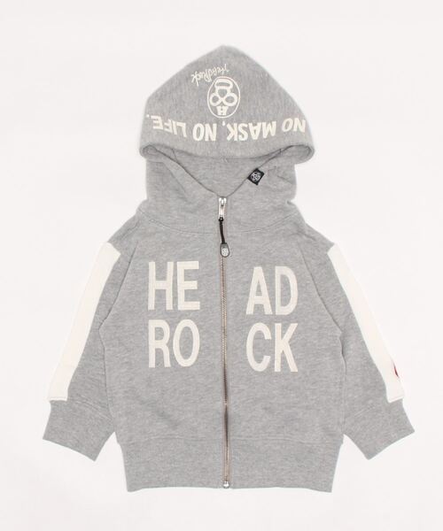 HEAD ROCK（ヘッドロック）の「HEADROCK/ヘッドロック　フーデッドジップアップ（パーカー・キッズ・ネイビー/カーキ/グリーン系その他/グレー系その他/チャコールグレー/グレー・110cm/120cm/100cm/130cm/140cm/150cm）」の4枚目の写真