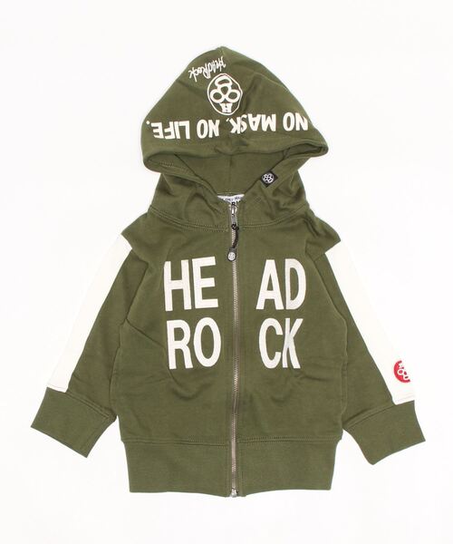 HEAD ROCK（ヘッドロック）の「HEADROCK/ヘッドロック　フーデッドジップアップ（パーカー・キッズ・ネイビー/カーキ/グリーン系その他/グレー系その他/チャコールグレー/グレー・110cm/120cm/100cm/130cm/140cm/150cm）」の6枚目の写真
