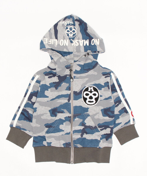 HEAD ROCK（ヘッドロック）の「HEADROCK/ヘッドロック　フーデッドジップアップ（パーカー・キッズ・ネイビー/カーキ/グリーン系その他/グレー系その他/チャコールグレー/グレー・110cm/120cm/100cm/130cm/140cm/150cm）」の3枚目の写真