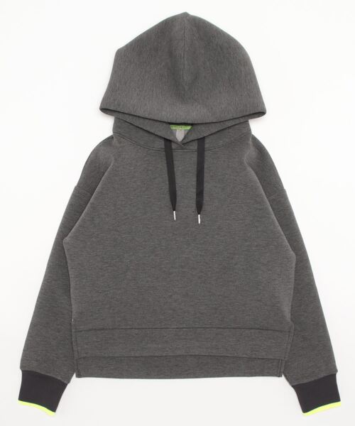 Q（キュー）の「ダンボールフードパーカー（パーカー・レディース・ブラック/ピンク/チャコールグレー/ライトグレー・MEDIUM）」の7枚目の写真