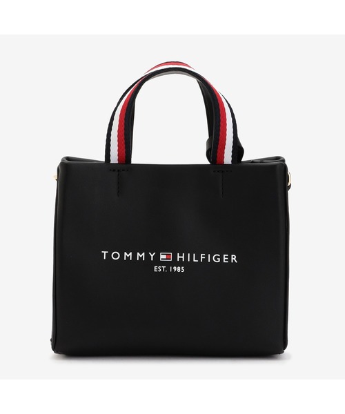 TOMMY HILFIGER(トミーヒルフィガー)の「2WAYマイクロショッパートートバッグ(トートバッグ・レディース・ベージュ/ブラック・FREE)」の3枚目の写真