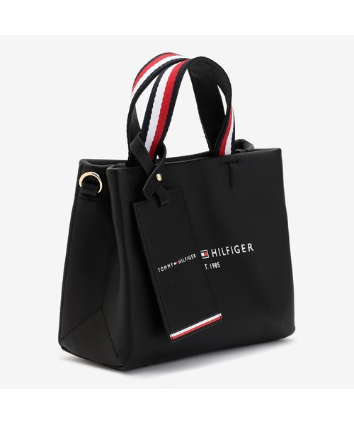 TOMMY HILFIGER(トミーヒルフィガー)の「2WAYマイクロショッパートートバッグ(トートバッグ・レディース・ベージュ/ブラック・FREE)」の5枚目の写真