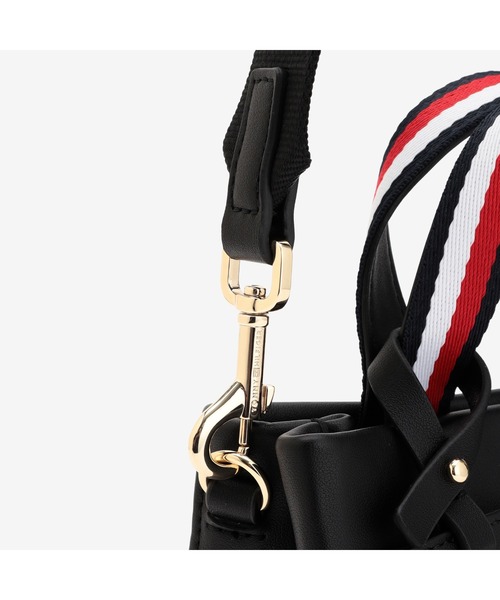 TOMMY HILFIGER(トミーヒルフィガー)の「2WAYマイクロショッパートートバッグ(トートバッグ・レディース・ベージュ/ブラック・FREE)」の8枚目の写真