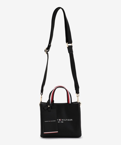 TOMMY HILFIGER(トミーヒルフィガー)の「2WAYマイクロショッパートートバッグ(トートバッグ・レディース・ベージュ/ブラック・FREE)」の13枚目の写真