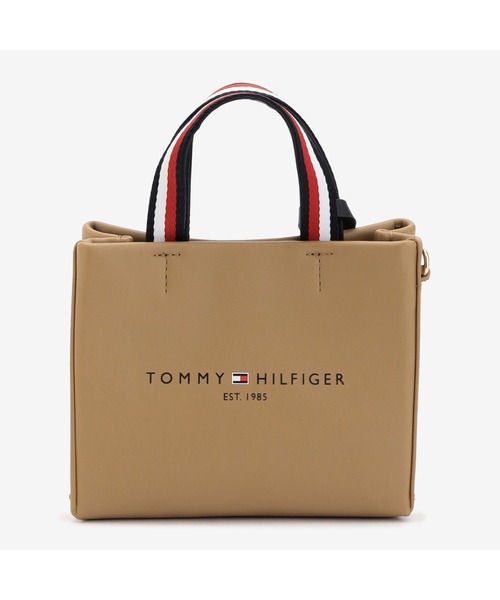 TOMMY HILFIGER(トミーヒルフィガー)の「2WAYマイクロショッパートートバッグ(トートバッグ・レディース・ベージュ/ブラック・FREE)」の4枚目の写真