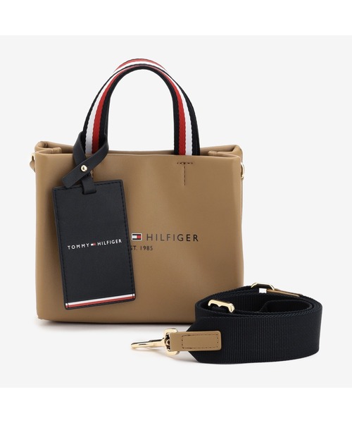 TOMMY HILFIGER(トミーヒルフィガー)の「2WAYマイクロショッパートートバッグ(トートバッグ・レディース・ベージュ/ブラック・FREE)」の18枚目の写真