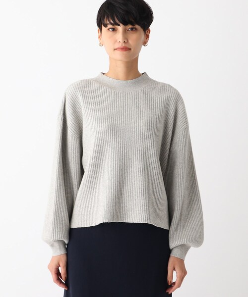 OPAQUE.CLIP（オペークドットクリップ）の「◆ミドルゲージボリュームスリーブニット（ニット/セーター・レディース・オフホワイト/グレー/ブルー/ダークオレンジ・36/38/40）」の14枚目の写真