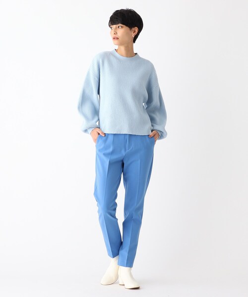 OPAQUE.CLIP（オペークドットクリップ）の「◆ミドルゲージボリュームスリーブニット（ニット/セーター・レディース・オフホワイト/グレー/ブルー/ダークオレンジ・36/38/40）」の16枚目の写真