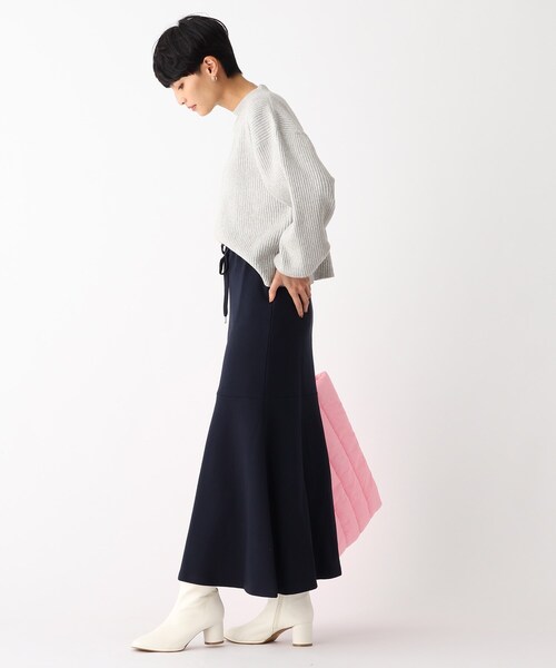 OPAQUE.CLIP（オペークドットクリップ）の「◆ミドルゲージボリュームスリーブニット（ニット/セーター・レディース・オフホワイト/グレー/ブルー/ダークオレンジ・36/38/40）」の19枚目の写真