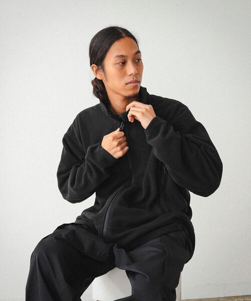 ABU GARCIA（アブ・ガルシア）の「Abu Garcia × BEAMS / 別注 ミリタリー フリース ジャケット（ミリタリージャケット・メンズ・ブラック/グレー・X-LARGE/LARGE/MEDIUM）」の5枚目の写真