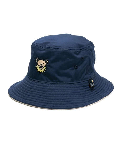 Grateful Dead(グレイトフルデッド)の「GRATEFUL DEAD x GSC リップ×フリース リバーシブルハット(ハット・メンズ・ネイビー/チャコールグレー/キャメル・FREE)」の2枚目の写真
