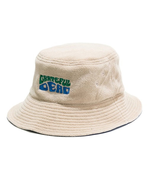 Grateful Dead(グレイトフルデッド)の「GRATEFUL DEAD x GSC リップ×フリース リバーシブルハット(ハット・メンズ・ネイビー/チャコールグレー/キャメル・FREE)」の12枚目の写真