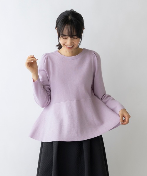 Sono（ソーノ）の「【SONO/ソーノ】オジュパール ペプラム2WAYニット