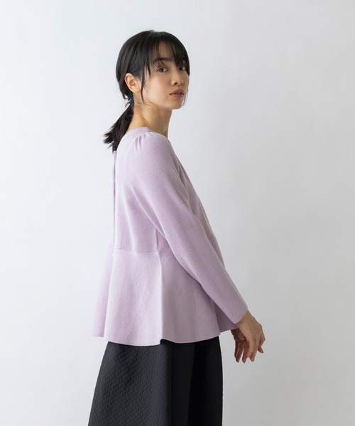 Sono（ソーノ）の「【SONO/ソーノ】オジュパール ペプラム2WAYニット