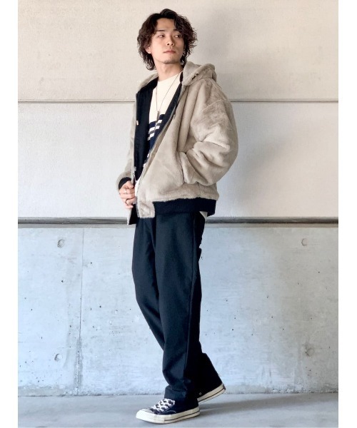 Right-on(ライトオン)の「リバーシブルブルゾン(ブルゾン・メンズ・ブラック/ライトベージュ・L/XL/M)」の21枚目の写真