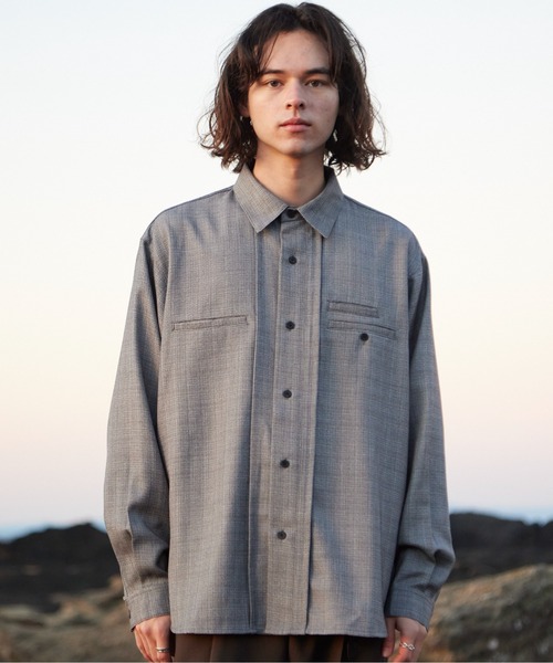casper john 2点セット Casper John シャツ Mole knit shirts / モールニットシャツ