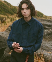 CASPER JOHN | Double pocket pin-tack shirts/ダブルポケットピンタックシャツ(シャツ/ブラウス)
