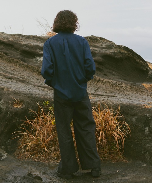 CASPER JOHN(キャスパージョン)の「Double pocket pin-tack shirts/ダブルポケットピンタックシャツ(シャツ/ブラウス・メンズ・ブラック/グレー/ブルー・SMALL/MEDIUM/LARGE)」の20枚目の写真