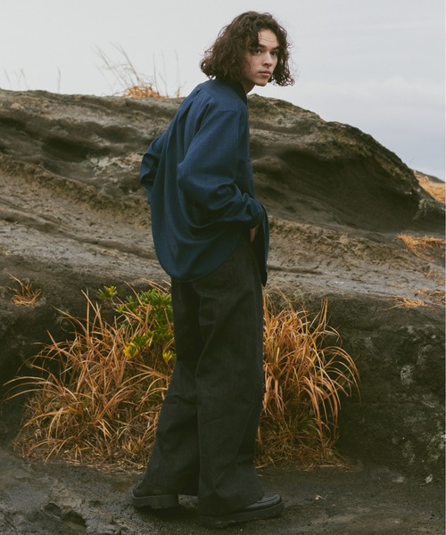 CASPER JOHN(キャスパージョン)の「Double pocket pin-tack shirts/ダブルポケットピンタックシャツ(シャツ/ブラウス・メンズ・ブラック/グレー/ブルー・SMALL/MEDIUM/LARGE)」の21枚目の写真