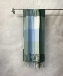 Beno | フリンジ ブロックチェック ルーズマフラー(マフラー)