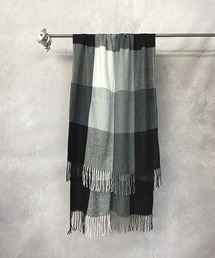 Beno | フリンジ ブロックチェック ルーズマフラー(マフラー)