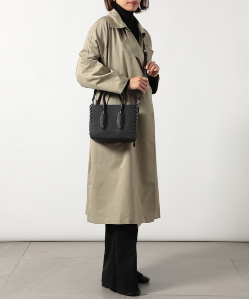 ADD CULUMN(アドカラム)の「【ADD CULUMN】TURN - BOX / A23S08B201(ハンドバッグ・レディース・アイボリー/ブラック・FREE)」の12枚目の写真