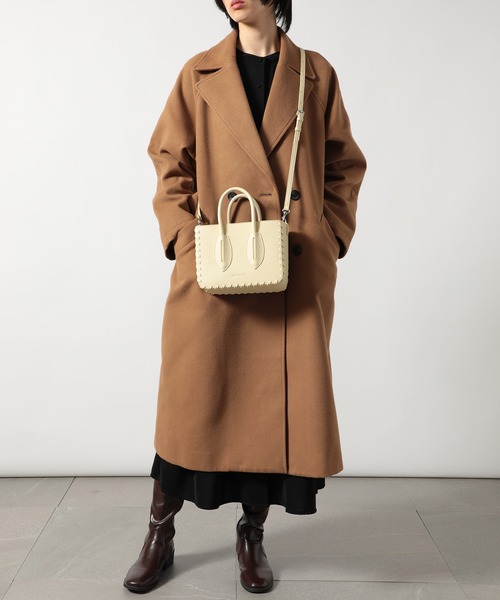 ADD CULUMN(アドカラム)の「【ADD CULUMN】TURN - BOX / A23S08B201(ハンドバッグ・レディース・アイボリー/ブラック・FREE)」の8枚目の写真