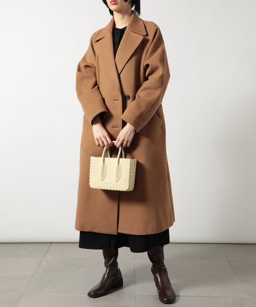 ADD CULUMN(アドカラム)の「【ADD CULUMN】TURN - BOX / A23S08B201(ハンドバッグ・レディース・アイボリー/ブラック・FREE)」の19枚目の写真