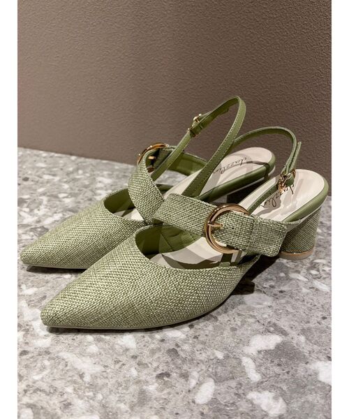 dazzlin（ダズリン）の「リングパーツストラップパンプス（パンプス・レディース・ブラック/グリーン/アイボリー・MEDIUM/LARGE）」の4枚目の写真