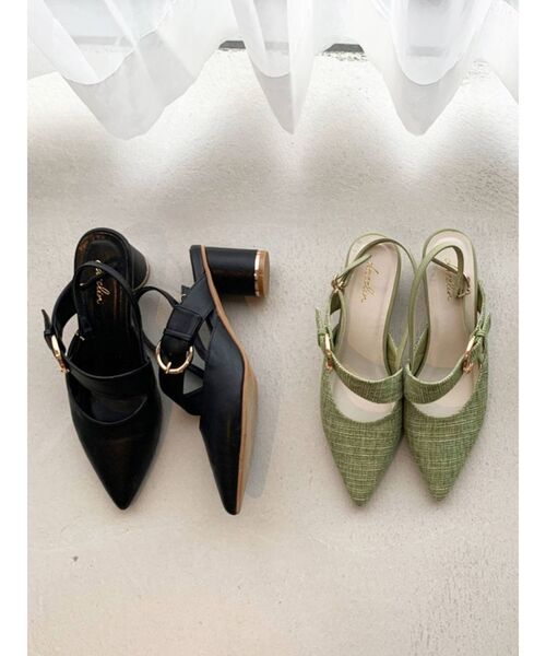 dazzlin（ダズリン）の「リングパーツストラップパンプス（パンプス・レディース・ブラック/グリーン/アイボリー・MEDIUM/LARGE）」の8枚目の写真