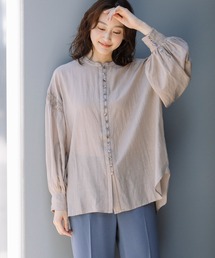 Munich | コットンビスコースボイルタックギャザーブラウス(シャツ/ブラウス)