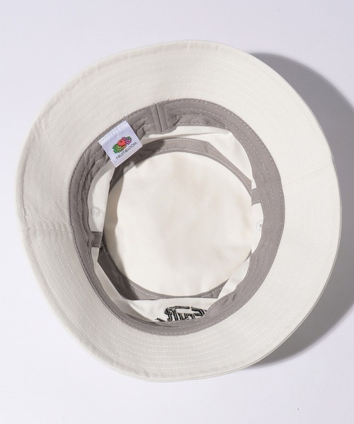 FRUIT OF THE LOOM（フルーツオブザルーム）の「【FRUIT OF THE LOOM】EMBROIDERY BUCKET HAT type A/バケットハット（ハット・メンズ・オフホワイト/ブラック/ベージュ・FREE）」の4枚目の写真