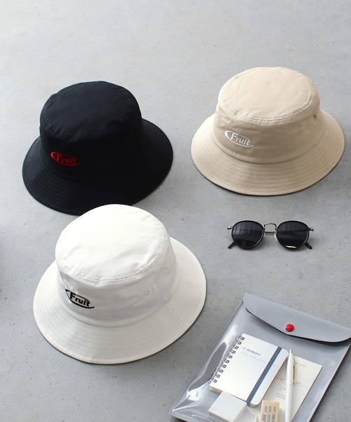 FRUIT OF THE LOOM（フルーツオブザルーム）の「【FRUIT OF THE LOOM】EMBROIDERY BUCKET HAT type A/バケットハット（ハット・メンズ・オフホワイト/ブラック/ベージュ・FREE）」の11枚目の写真