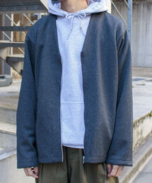 GLOSTER | 【GLOSTER/グロスター】クォーターゲージ ジップアップカーディガン 日本製(カーディガン/ボレロ)