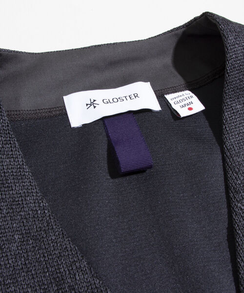 GLOSTER(グロスター)の「【GLOSTER/グロスター】クォーターゲージ ジップアップカーディガン 日本製(カーディガン/ボレロ・メンズ・ネイビー/グレー/チャコールグレー・S/M/L)」の10枚目の写真