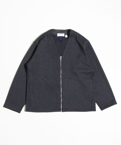 GLOSTER(グロスター)の「【GLOSTER/グロスター】クォーターゲージ ジップアップカーディガン 日本製(カーディガン/ボレロ・メンズ・ネイビー/グレー/チャコールグレー・S/M/L)」の12枚目の写真