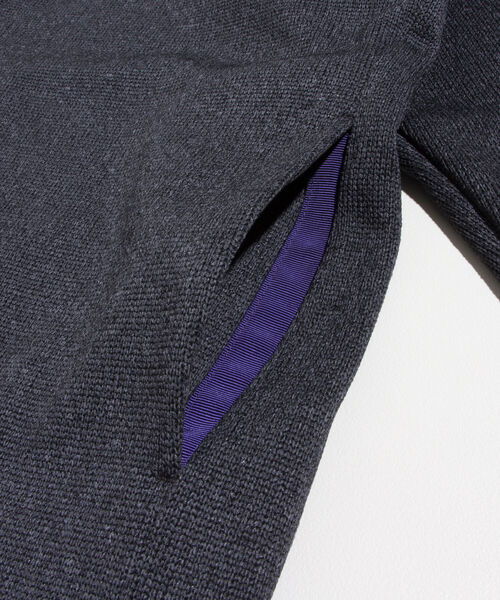 GLOSTER(グロスター)の「【GLOSTER/グロスター】クォーターゲージ ジップアップカーディガン 日本製(カーディガン/ボレロ・メンズ・ネイビー/グレー/チャコールグレー・S/M/L)」の8枚目の写真