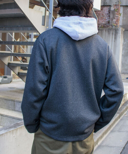 GLOSTER(グロスター)の「【GLOSTER/グロスター】クォーターゲージ ジップアップカーディガン 日本製(カーディガン/ボレロ・メンズ・ネイビー/グレー/チャコールグレー・S/M/L)」の5枚目の写真