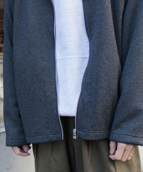 GLOSTER(グロスター)の「【GLOSTER/グロスター】クォーターゲージ ジップアップカーディガン 日本製(カーディガン/ボレロ・メンズ・ネイビー/グレー/チャコールグレー・S/M/L)」の22枚目の写真