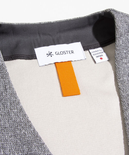 GLOSTER(グロスター)の「【GLOSTER/グロスター】クォーターゲージ ジップアップカーディガン 日本製(カーディガン/ボレロ・メンズ・ネイビー/グレー/チャコールグレー・S/M/L)」の16枚目の写真