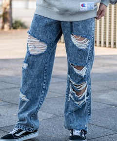 Low Waist Cargo Denim Pants/ローウエストカーゴデニム【MAISON