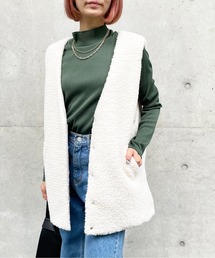 Meli rich | ボア×キルトリバーシブルベスト(ベスト)