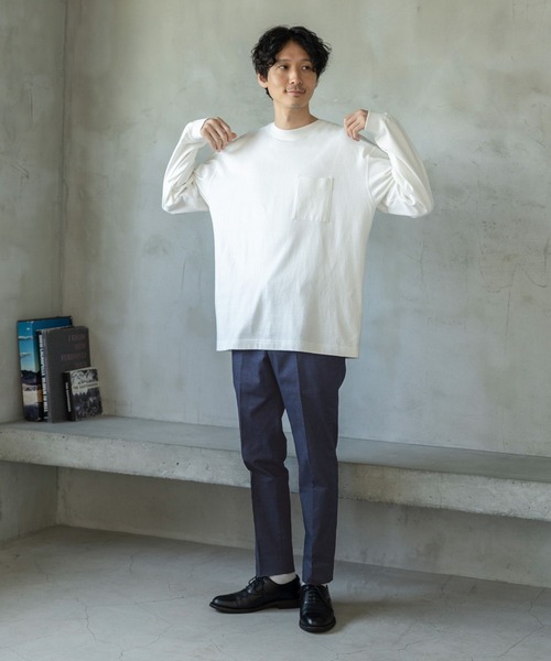 GLOBAL WORK(グローバルワーク)の「ヘビロッTEE/長袖/163528(Tシャツ/カットソー・メンズ・ホワイト/ブラック・MEDIUM/X-LARGE/SMALL/LARGE)」の16枚目の写真