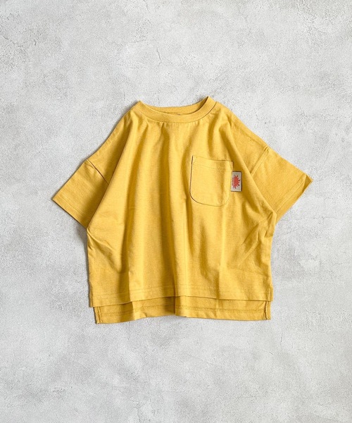 Life Support Products（ライフサポートプロダクツ）の「防汚加工ポケットTシャツ(80～150cm）（Tシャツ/カットソー・キッズ・グレー系その他/パープル/杢グレー/グリーン/ホワイト系その他/ブルー/ホワイト/チャコール/イエロー/ピンク・140/95/120/80/130/90/100/150/110）」の9枚目の写真