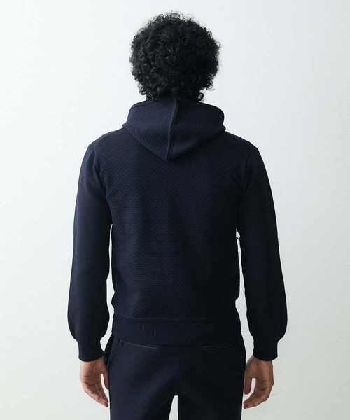 MICHEL KLEIN HOMME (ミッシェルクランオム)の「ニットZIPアップパーカー(パーカー・メンズ・ネイビー/ブルー・X-LARGE/LARGE/MEDIUM)」の11枚目の写真