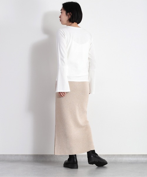 cepo(セポ)の「フレアスリーブロンTee(Tシャツ/カットソー・レディース・オフホワイト/ブラック・FREE)」の11枚目の写真